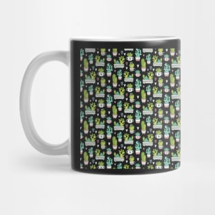 Cute Green Cactus Plants Mug